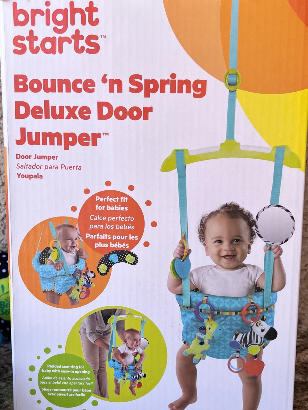 Bright Starts Bounce ’n Spring Deluxe Door Jumper Complete